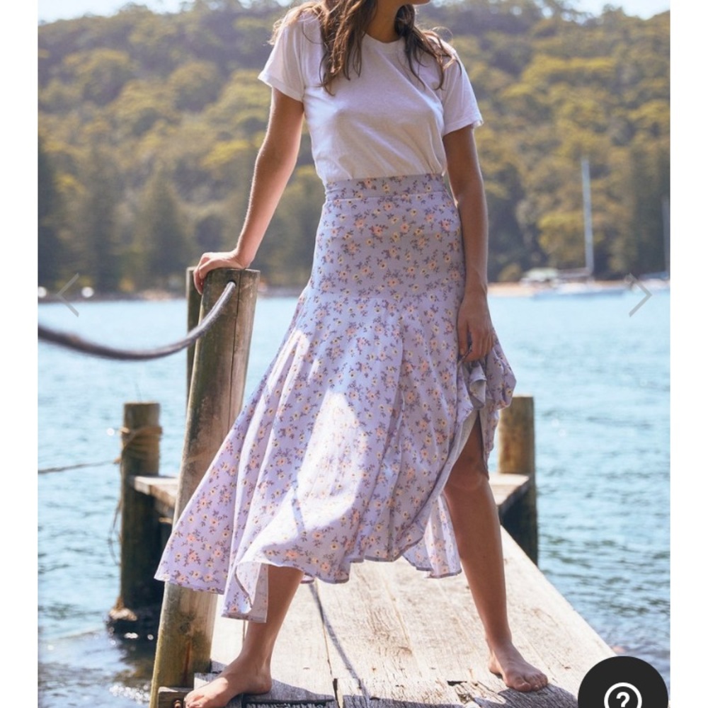 Auguste the Label floral high waist skirt